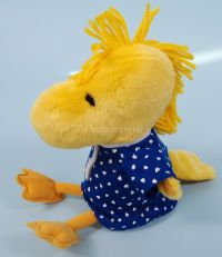 Kohls Peanuts WOODSTOCK 16" w/ Blue Dress Plush Lovey